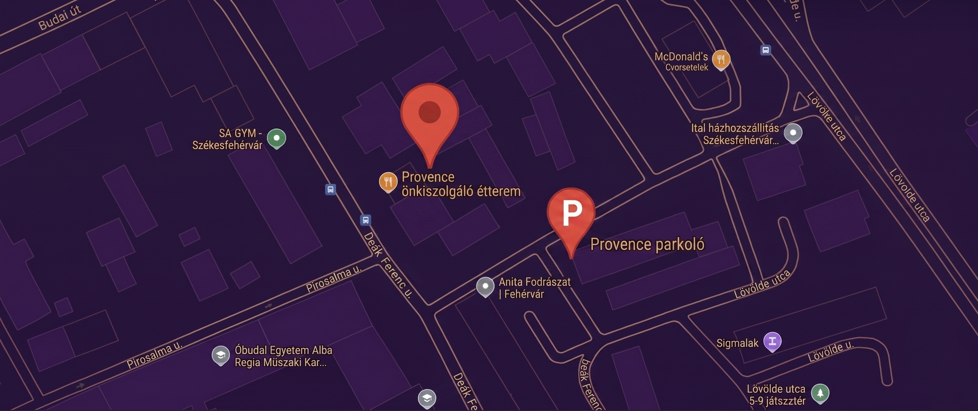 Provence Parkolás Térkép